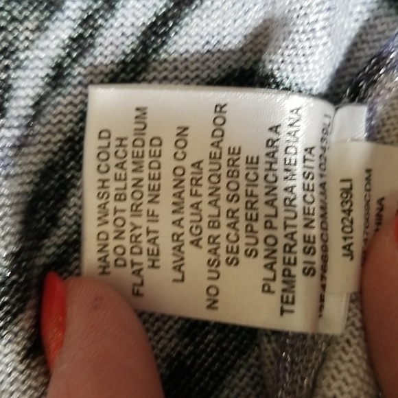 Joseph A. Tricolored Sparkly Sweater - Picture 4 of 7